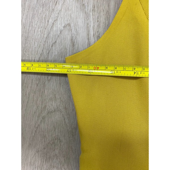 NWT FREE PEOPLE Sz 6 GABBIE VEST SUIT SET 4 PIECE VEST & TROUSER SET IN mustard - Picture 7 of 14